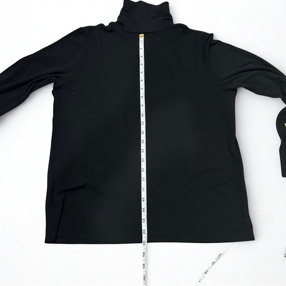 Eileen Fisher Black Turtleneck Long Sleeve Size L 100% Silk Mélange Turtleneck - Picture 10 of 10